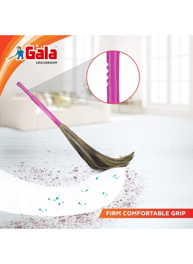 Gala King Kong Grass Floor Broom - Pack Of 1, Pink - Image 4